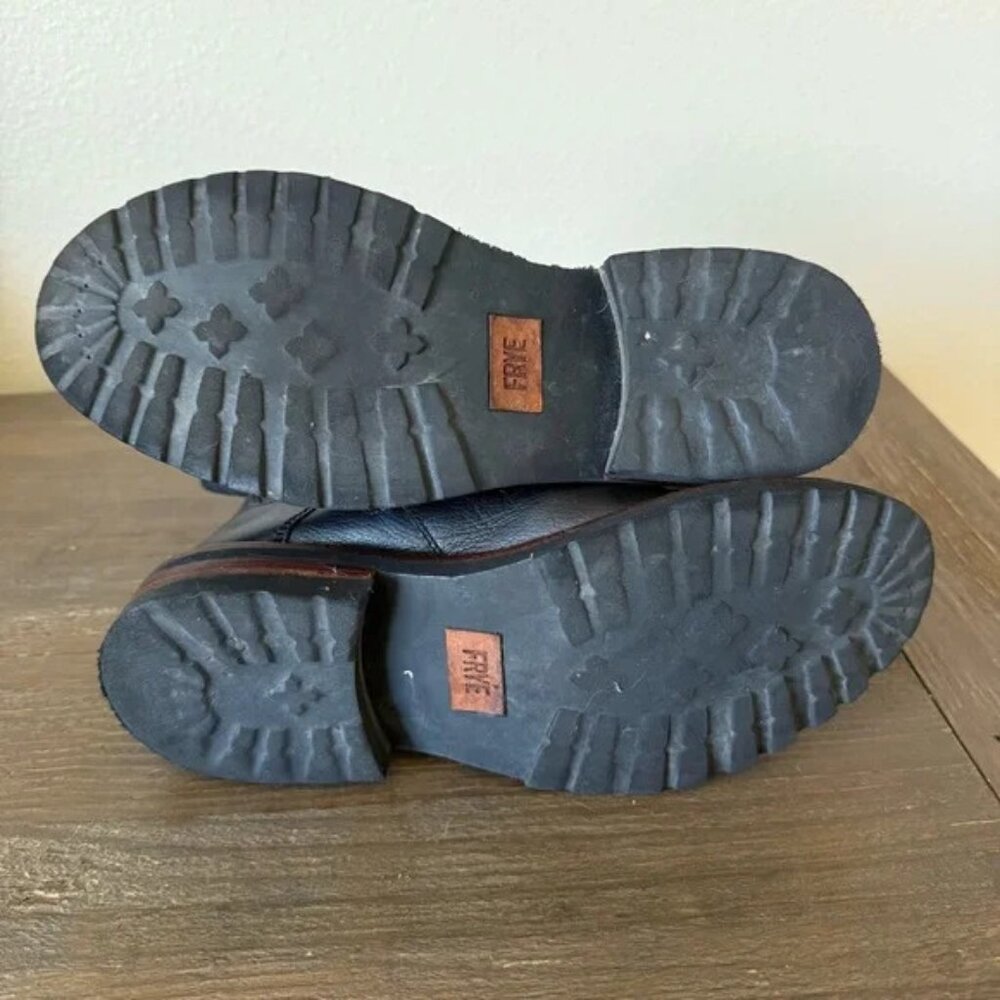 Frye Ella Moto Lace Up Combat Boots Women's Size 9 - Picture 6 of 11